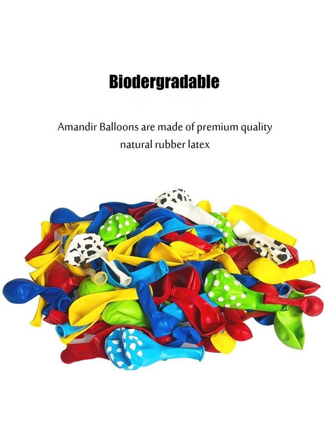 Amandir 152Pcs Toy Inspired Story Balloons Arch Garland Kit, Cow Pattern Cloud Yellow Red Blue Green Confetti Latex Balloons For Kids Toy Inspired Story Theme Birthday Party Supplies Decorations  - Image 5