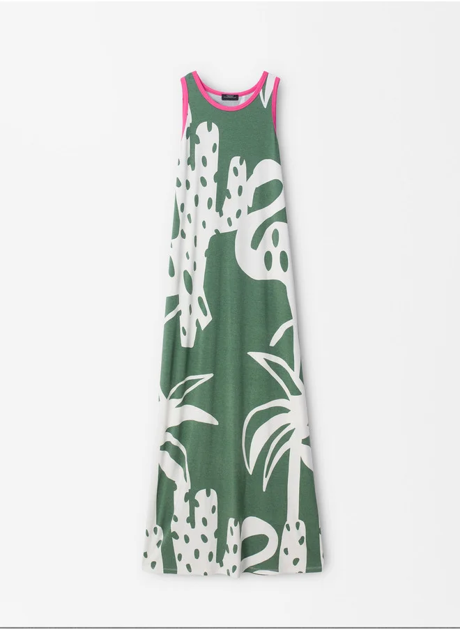 PARFOIS Printed Long Dress