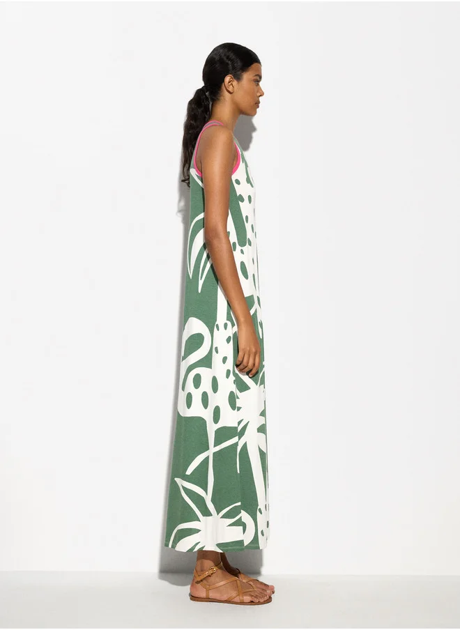 PARFOIS Printed Long Dress