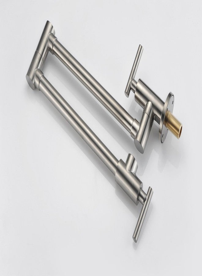 SUMERAIN Pot Filler Faucet Wall Mount,Brushed Nickel Finish and Dual Swing Joints Design - Image 4