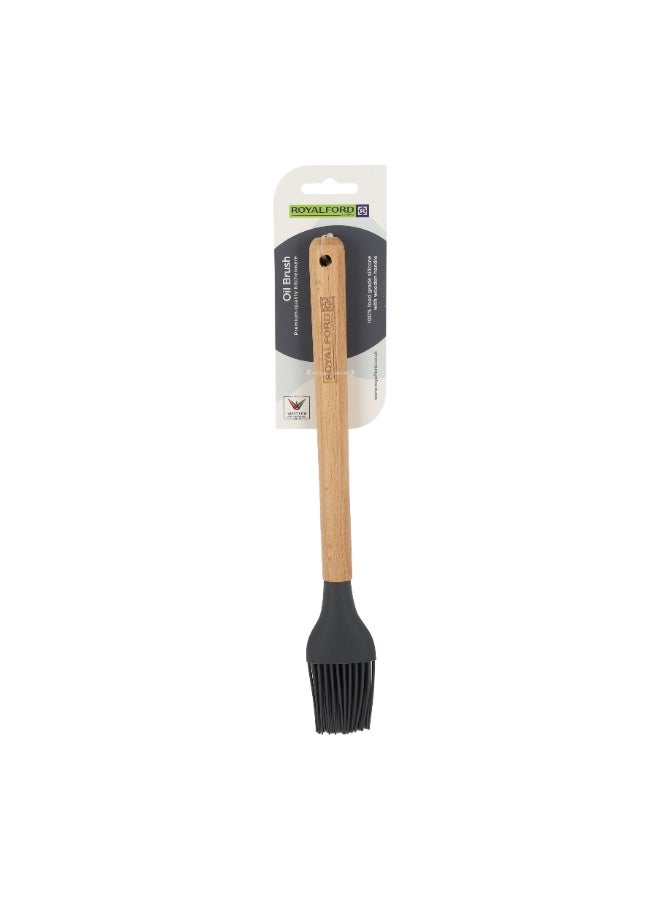 Royalford Non-Stick Silicone Heat-Resistant Kitchen Food Brush RF12752 Marinating and Basting Brush BBQ Oil Brush BBQ Grilling Cooking 27cm x 4cm Multicolor - Image 5