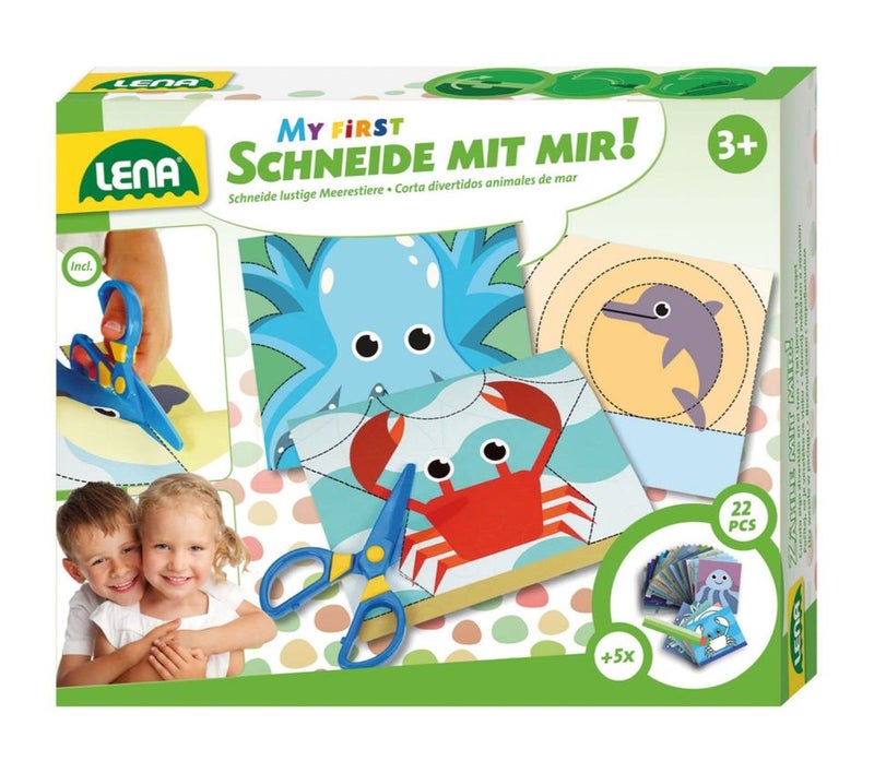 LENA Let´S Cut Together Sea Animals 42632
