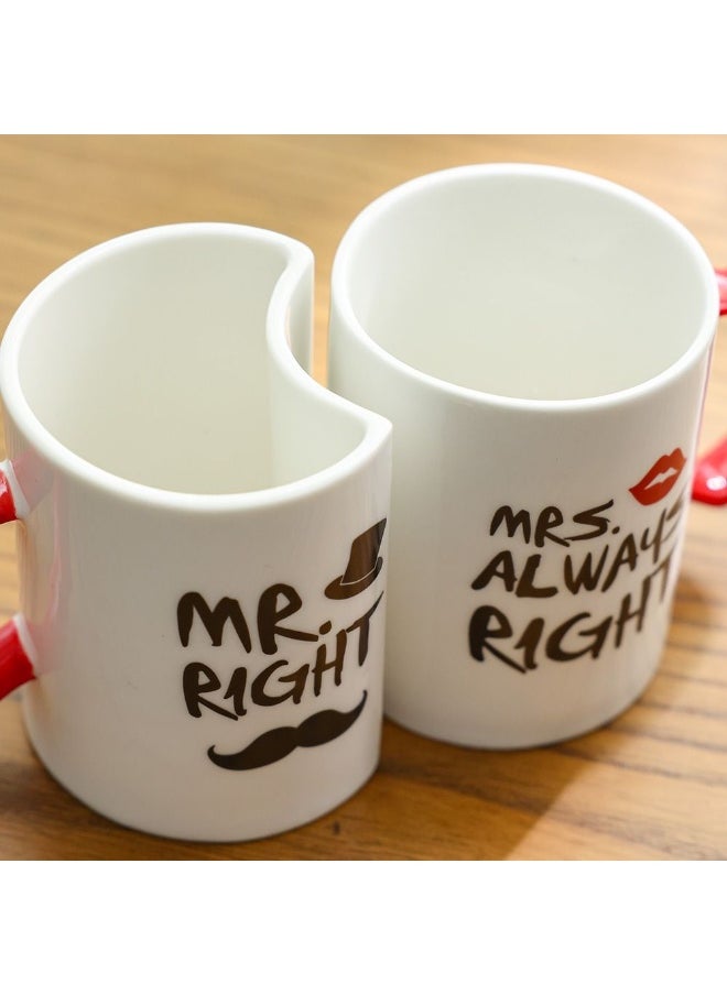 DANUBE HOME Danube Home Danube Essential 2-Piece New Bone China Mug Set Elegant And Durable Mugs For Coffee Tea And Hot Beverages Perfect For Daily Use And Gifting 8X0X9.2Cm 260Ml  - Image 4