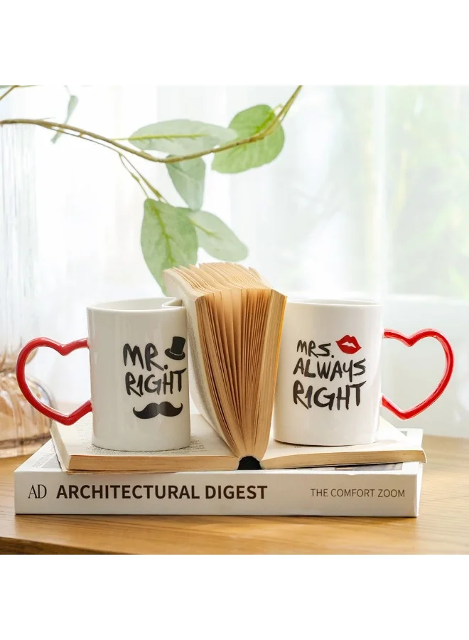 DANUBE HOME Danube Home Danube Essential 2-Piece New Bone China Mug Set Elegant And Durable Mugs For Coffee Tea And Hot Beverages Perfect For Daily Use And Gifting 8X0X9.2Cm 260Ml