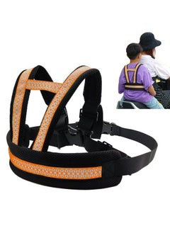 Snowie Soft Kids Safety Belt For Two Wheeler With Reflective Strips Portable Seat Belt Children Motorcycle Harness For Motorcycle Bike Adjustable Safety Harness For Kids Ride Strap (212Years)  - Image 1