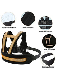 Snowie Soft Kids Safety Belt For Two Wheeler With Reflective Strips Portable Seat Belt Children Motorcycle Harness For Motorcycle Bike Adjustable Safety Harness For Kids Ride Strap (212Years)  - Image 4