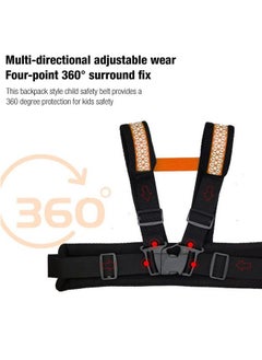 Snowie Soft Kids Safety Belt For Two Wheeler With Reflective Strips Portable Seat Belt Children Motorcycle Harness For Motorcycle Bike Adjustable Safety Harness For Kids Ride Strap (212Years)  - Image 5