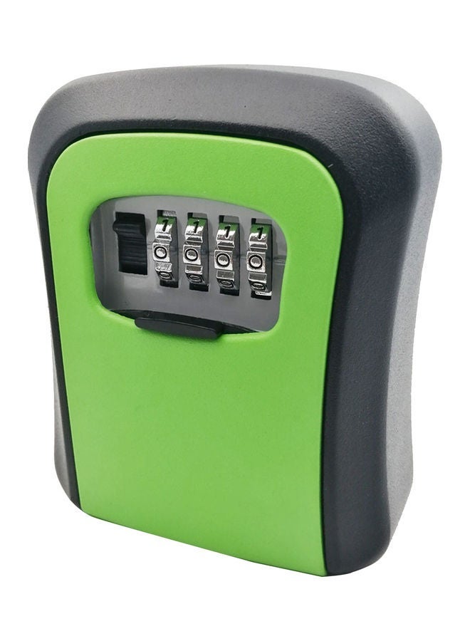 NIBEMINENT Wall Mounted Key Lock Box Green/Black 11.90x4.90x9.50cm 