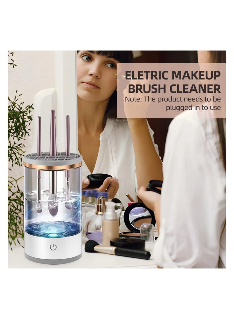 Makeup Brush Cleaner, Auto-Rotating Brush Cleaner for Deep Cleaning, Electric Makeup Brush Cleaner, Automatic Spinning Cosmetic Brush Cleaner, One-Click Operation, Suitable for All of Makeup Brushes  - Image 2