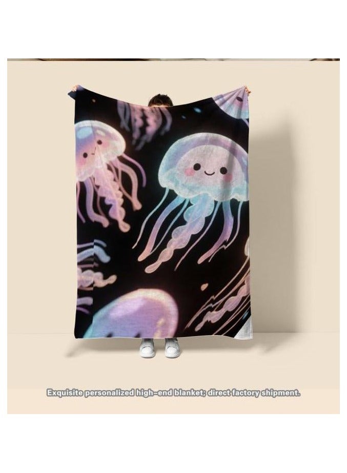 Flannel thin blanket (warm and comfortable, suitable for sleep, gaming, dust removal and sandproof) 150cm*200cm - 771