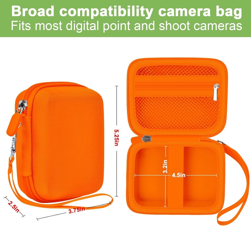 ALKOO Digital Camera Case for VAHOIALD, CAMKORY, KODAK PIXPRO - Orange - Image 3