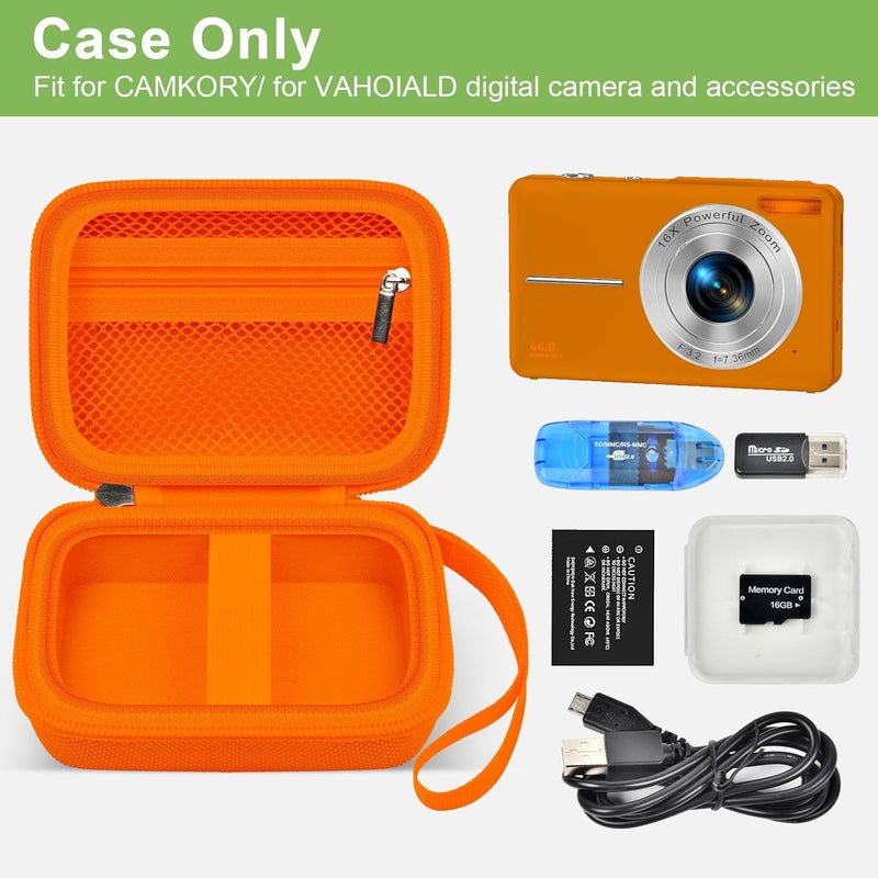 ALKOO Digital Camera Case for VAHOIALD, CAMKORY, KODAK PIXPRO - Orange - Image 2