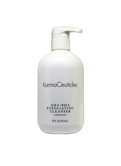 كارماسوتيكالز منظف مقشر KarmaCeuticles AHA BHA 16 أونصة منظف مقشر يحسن الدورة الدموية في البشرة للحصول على توهج مشرق وصحي  - Image 1