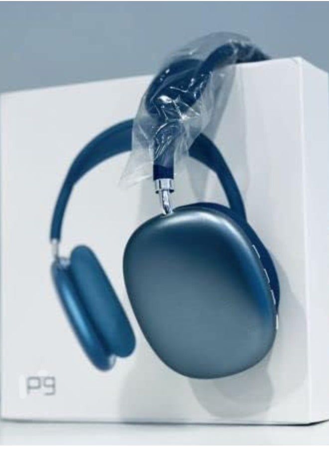 Vitacelli - Bluetooth Wireless Headset Over-Ear Headphone BLUE - Image 1