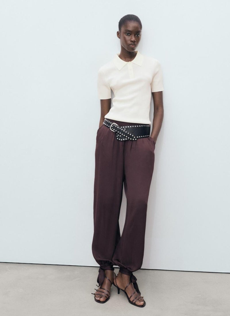 مانجو كنزة بولو بأكمام قصيرة - Image 5