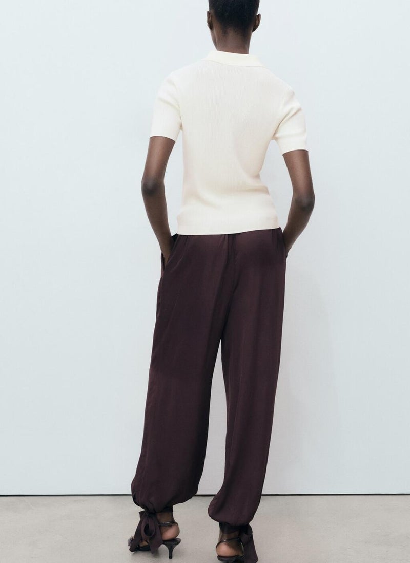 مانجو كنزة بولو بأكمام قصيرة - Image 2