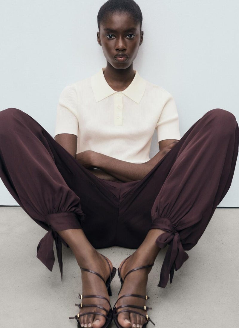 مانجو كنزة بولو بأكمام قصيرة - Image 3