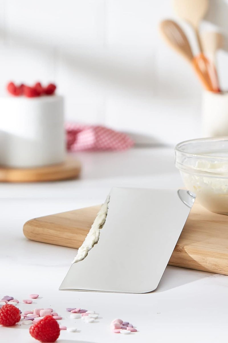 PME Extra Tall Stainless Steel (25cm/10in) Cake Scraper, - Image 3