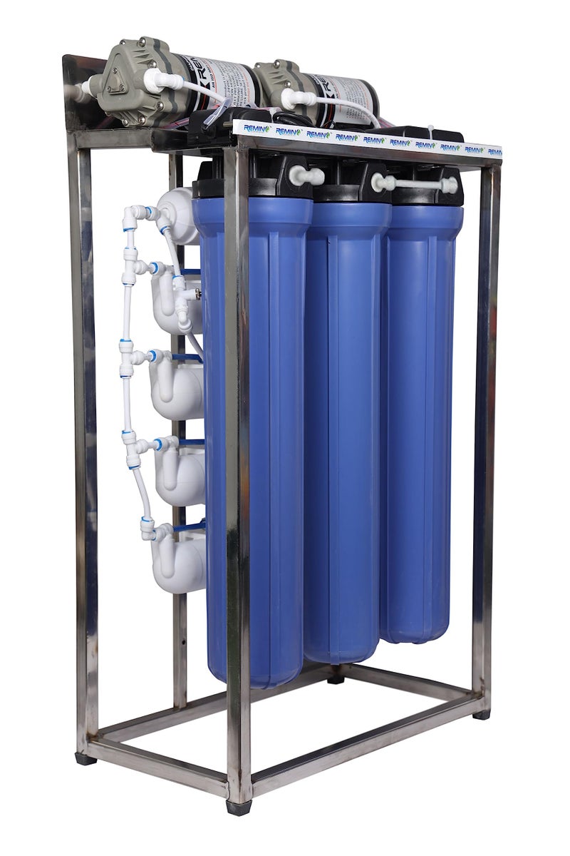 Remino 50 LPH Commercial RO Water Purifier with TDS Adjuster, Dust Protective Cover, Suitable for all type of water supply, Blue - Image 3