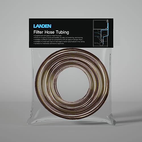 LANDEN Filter Hose Tubing for Aquarium Filter System, Connecting Canister Filter and Lily Pipe, PVC, Tinted Hose, 16/22mm 11.5ft (3.5m) - Image 1