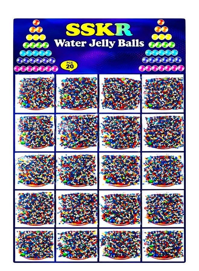 SSKR Water Jelly Water Balls Rubber Jelly Beads - 20 Packets (6,000+ Pcs Inside) - Image 1