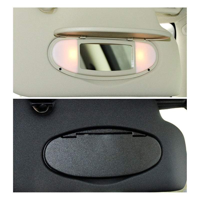 Sun Visor Vanity Mirror Cover Sunshade Mirrror Cover Replacement for BMW Mini R55 R56 R60 2007-2014 - Image 4