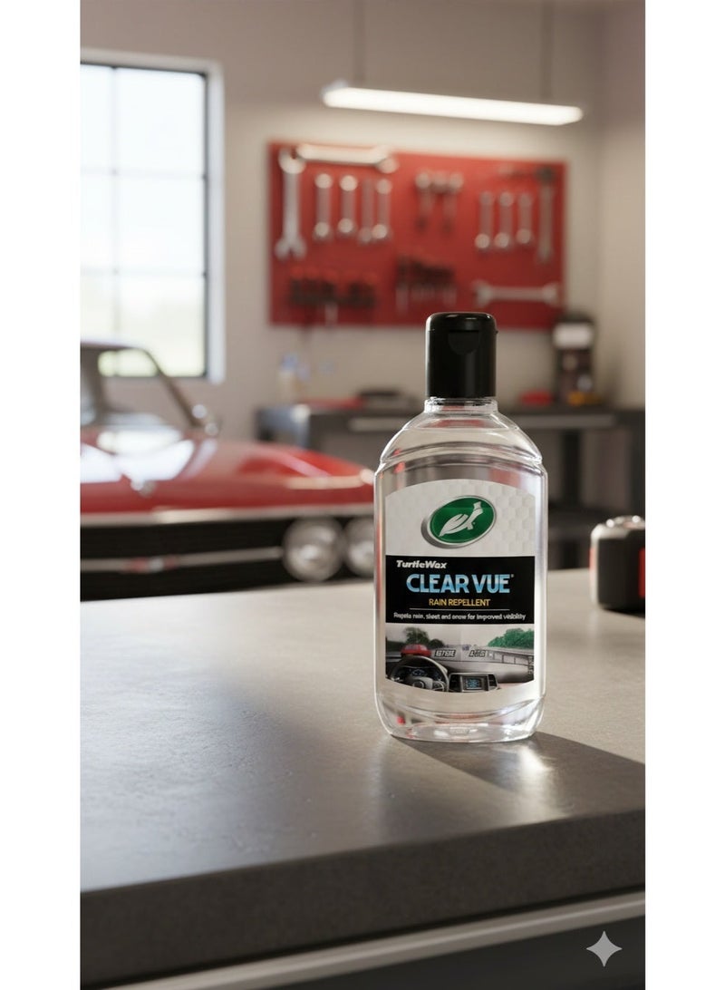 TurtleWax Clear Vue Rain Repellent Advanced Windshield Glass Treatment Coating to Repel Rain Sleet and Snow for Improved Driving Visibility and Safer Road Travel. - Image 2