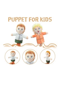Y&D Finger Puppet Family Finger Puppet,6pcs Cute Puppet Mini Plush Toys Teaching Show,Soft Puppet for Kids Family Members Role Playing Birthday Party  - Image 3