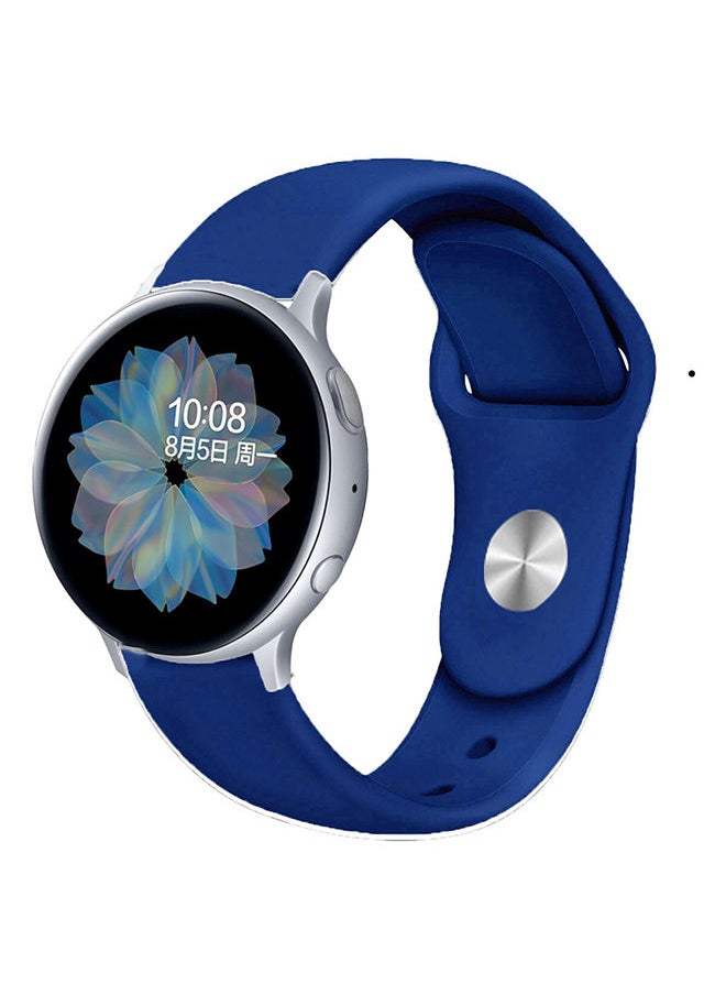 O Ozone 22mm Silicone Watch Band Compatible With Samsung Galaxy Watch 3 45mm / Galaxy Watch 46mm / Gear S3 Frontier / Classic / Watch GT 2 46mm Bands Soft Silicone Smart Watch Wristband Women- Navy  - Image 1