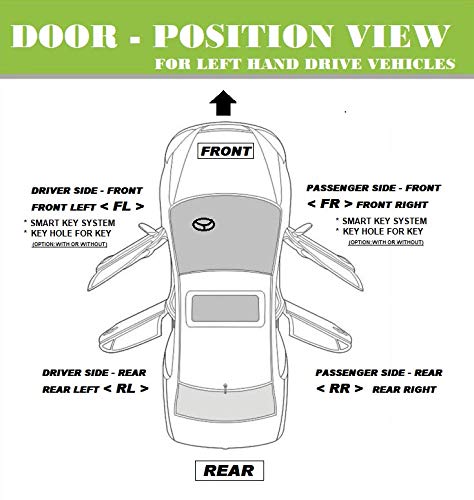 Advance Ignition Technology Advance Ignition Front Left Driver Side Exterior Outside Door Handle Compatible with Honda 9802 Accord NH578 Taffeta White 1998 1999 2000 2001 2002 - Image 3