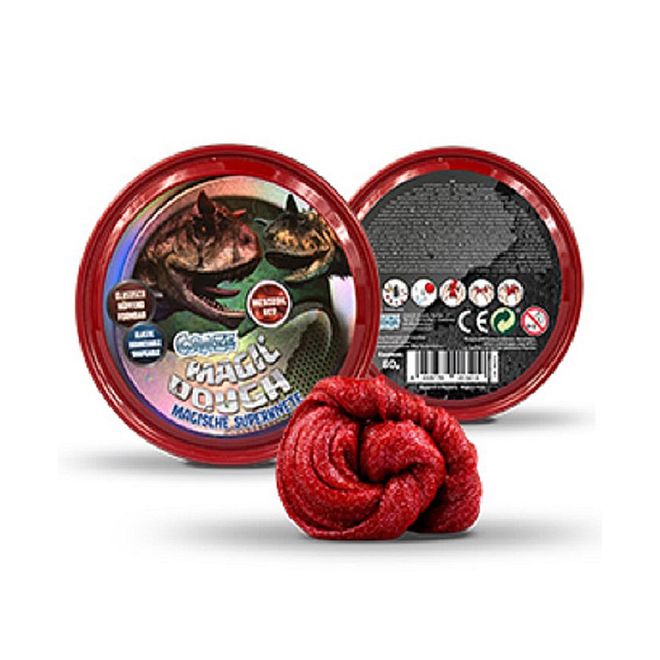 Craze Magic Dough Dinosaur Mesozoic Red - 80 Grams - Image 1