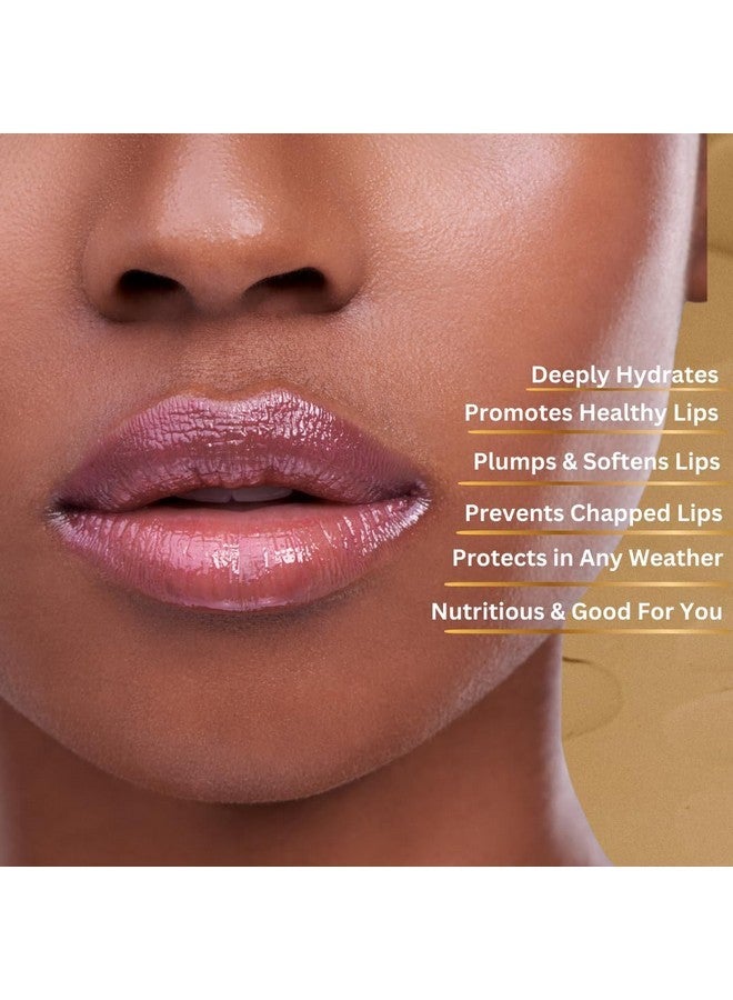 Finally NEW 100% Natural Clear Lip Oil Treatment- Organic Deeply Nourishing Dry Lips Treatment Antioxidant Blend, Long-Lasting Hydration, Cold-Pressed Oils, Pregnance Safe, No Fillers 4 Oil Blend - Image 2