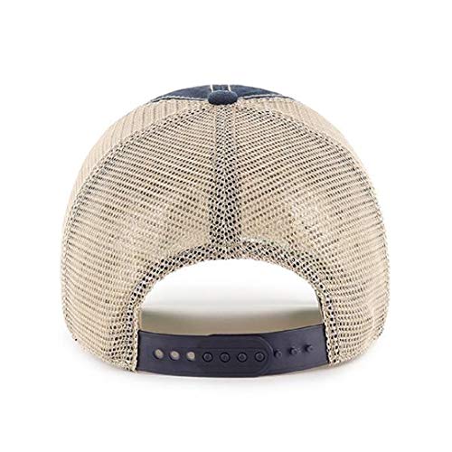 47 MLB Trawler Primary Logo Team Color Mesh Trucker Clean Up Adjustable Hat, Adult One Size Fits All - New York Yankees Navy - Image 2