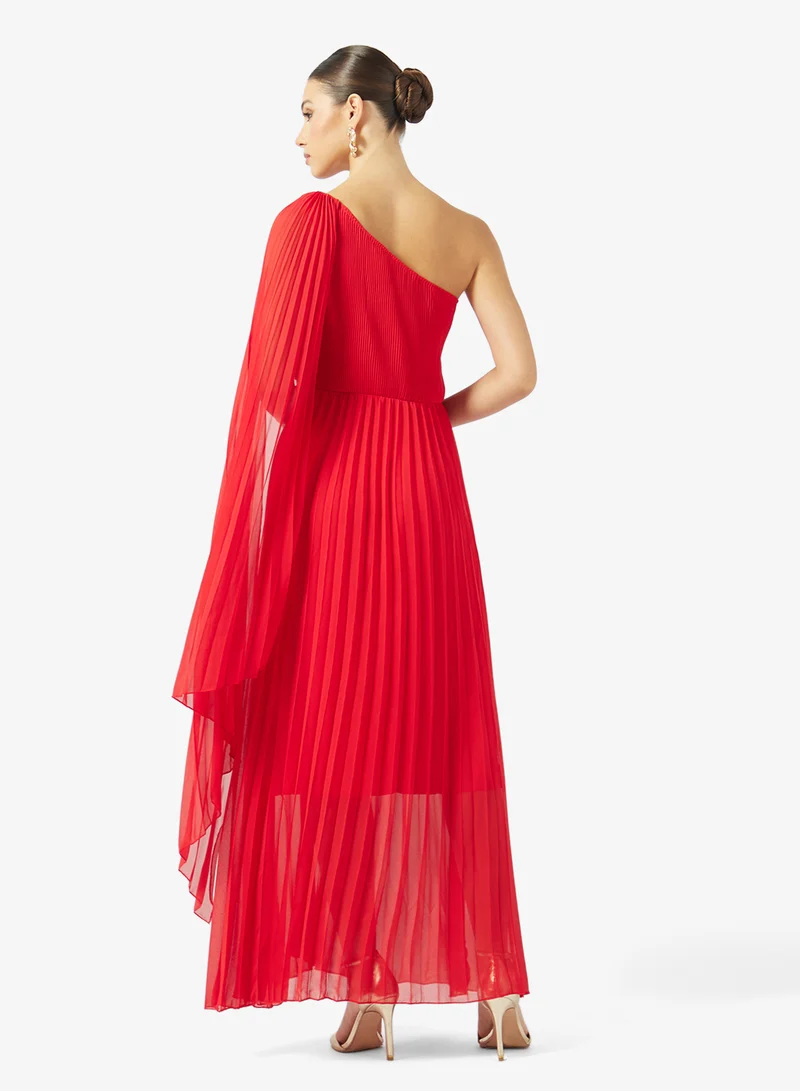 ايلا One Shoulder Pleated Dress
