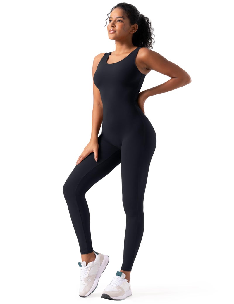Speerise Women Rompers Jumpsuits Leotards Bodysuit One Piece Tank Top Outfit â€“ Tummy Control Workout Jumpers Body Suits One-piece base layer for studio, gym, or streetâ€”flattering fit with flexible stretch - Image 1