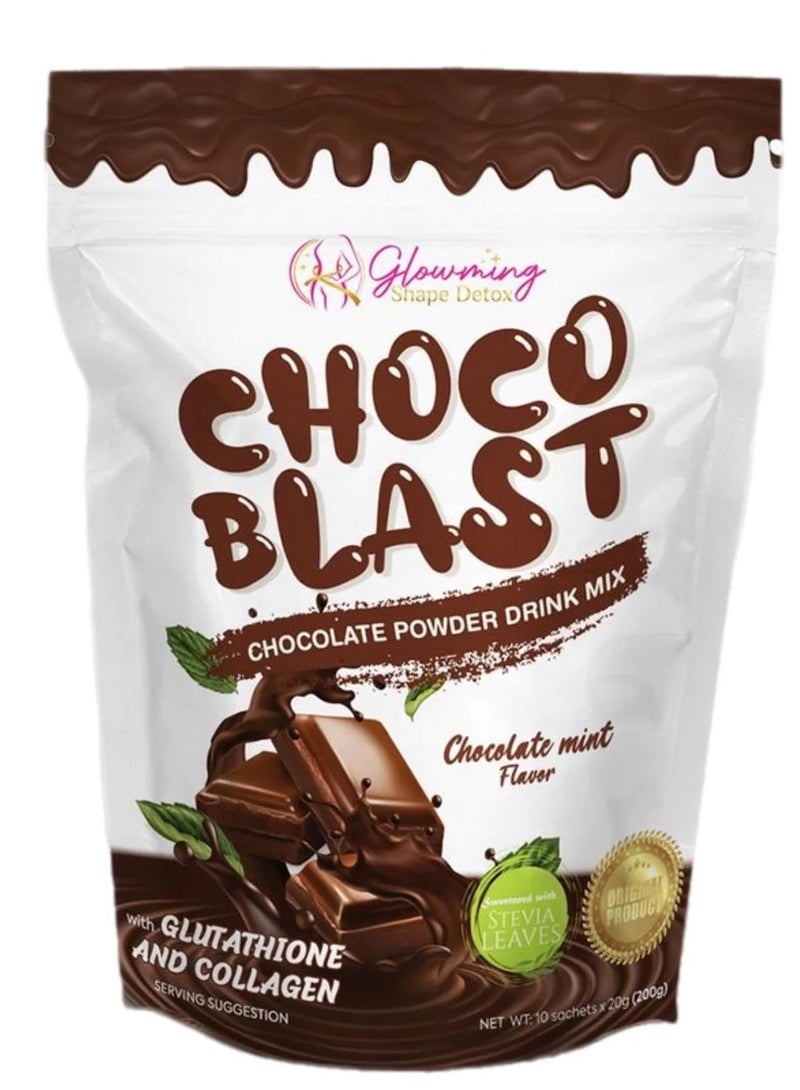 Cris Cosmetics Glowming Choco Blast Chocolate Mint – 200g - Image 1