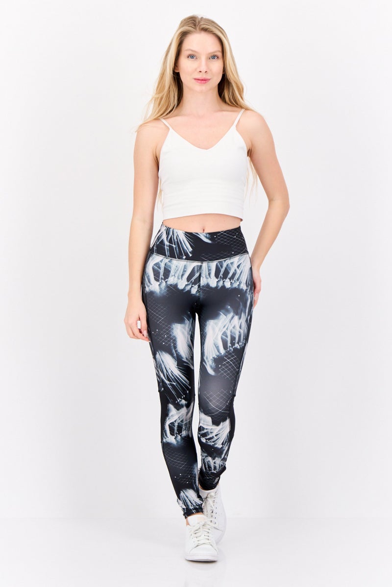 Reebok سراويل رياضية نسائية ملائمة 7/8 للجري، سوداء - Image 3