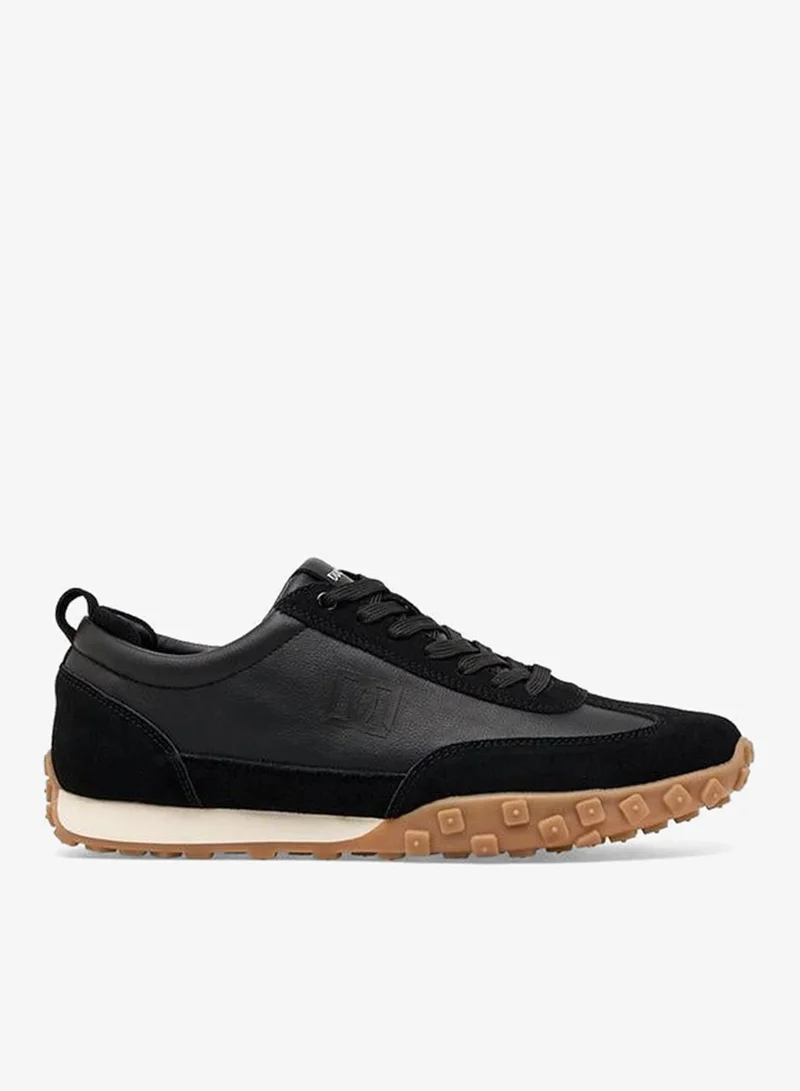 دوتشيني Men Panelled Lace-Up Ankle Sneakers