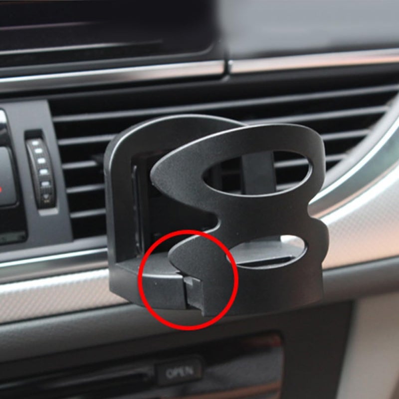 Car Cup Holder Water Bottle Stand Abs Folding Beverage Drink Holder for Vehicle Truck Black Car Coffee Suitable for Travel and Daily Use - Image 3