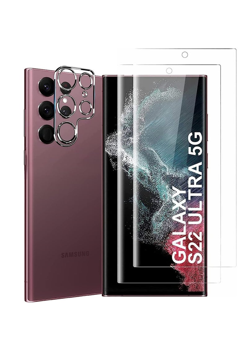 DUSALA Screen Protector Tempered Glass for Samsung Galaxy S22 Ultra Easy to Install Kit Smart Phone Screen Guard UV Full Screen Adhesive Glass Protector for Samsung Galaxy S22 Ultra - Image 1