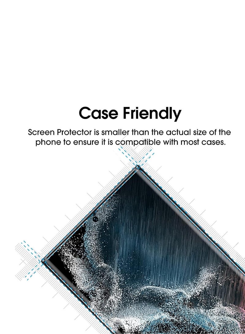 DUSALA Screen Protector Tempered Glass for Samsung Galaxy S22 Ultra Easy to Install Kit Smart Phone Screen Guard UV Full Screen Adhesive Glass Protector for Samsung Galaxy S22 Ultra - Image 4