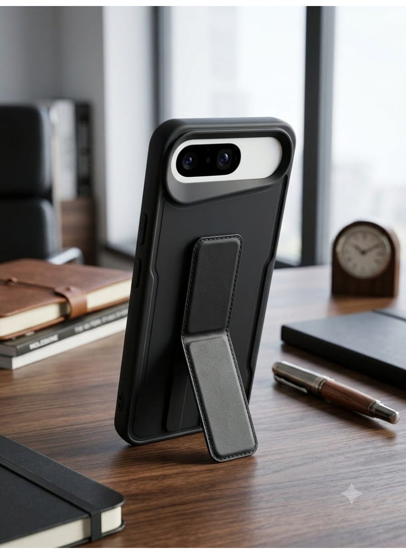 Tecno Pova Slim Hand Grip Case Cover - Magnetic Hand Grip Holder & Kickstand Case For Tecno Pova Slim - Strong Grip for Magnetic Car Holder, Stylish Silicone Case & Functional, Ultimate Convenience & Hands-Free Viewing