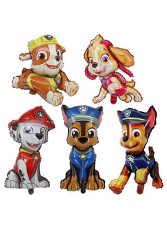Party 5 Piece Set of PAW Squad Dog Patrol Aluminum Foil Aluminum Foil Balloon Baby Birthday Party Decoration Festival Decoration Supplies  - Image 1