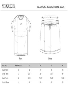 THREADCURRY THREADCURRY Eagle Biker Printed Co-ord Set for Men - Half Sleeve Oversized T-Shirt and Shorts  - Image 3