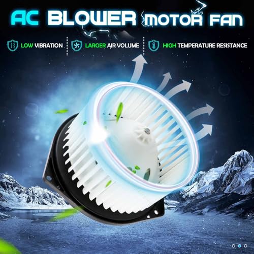 ILONPA محرك مروحة سخان مع قفص مروحة لسيارات إنفينيتي EX35 EX37 FX35 FX45 FX50 G25 G35 G37 Q45 Q50 QX60 بدلاً من 27225-AM611، 27200JA000، 27225JK60B، 27225JK61A، 27225JK60E - Image 2