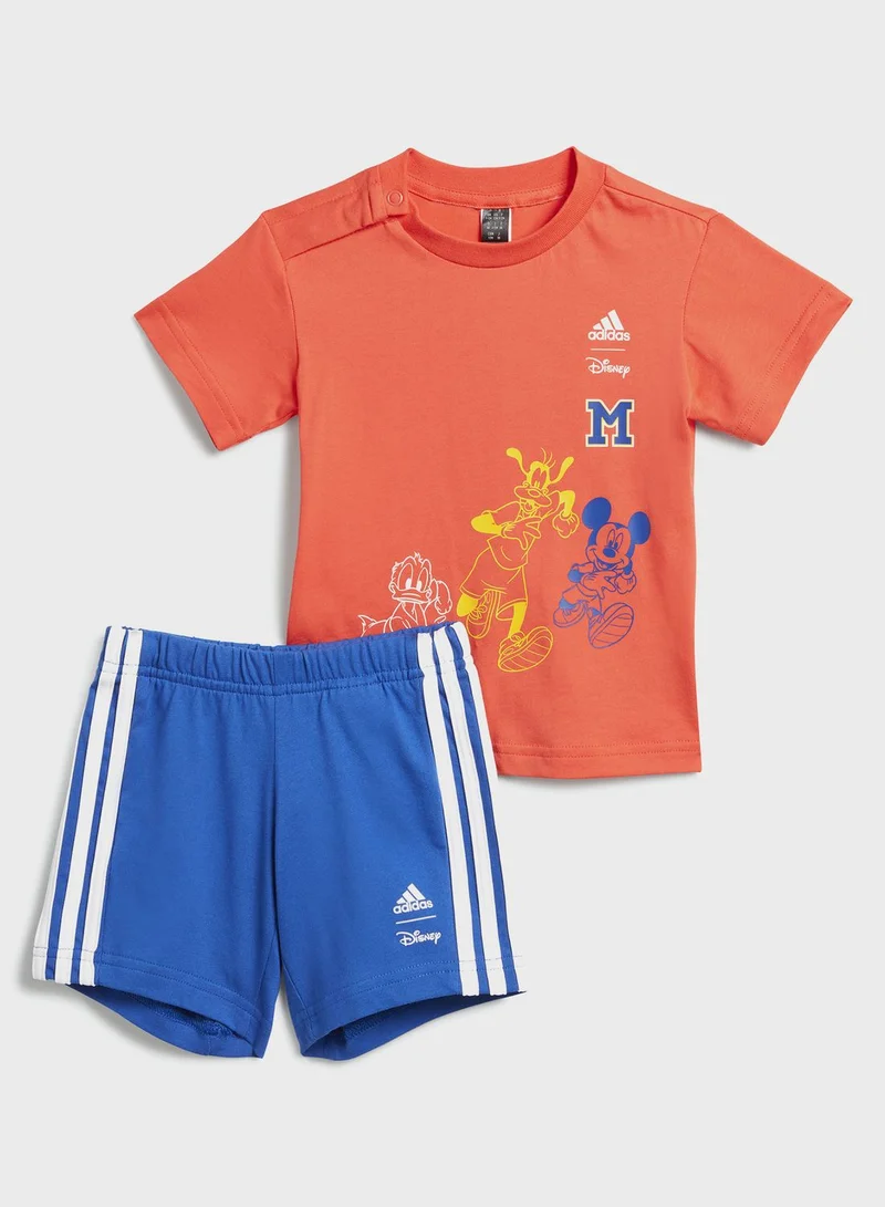 adidas طقم تيشيرت وشورت ديزني ميكي ماوس