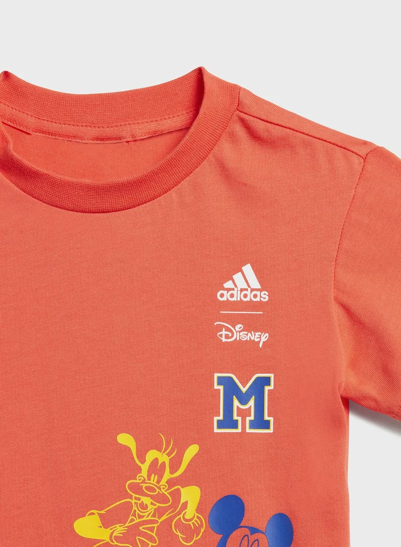 adidas طقم تيشيرت وشورت ديزني ميكي ماوس