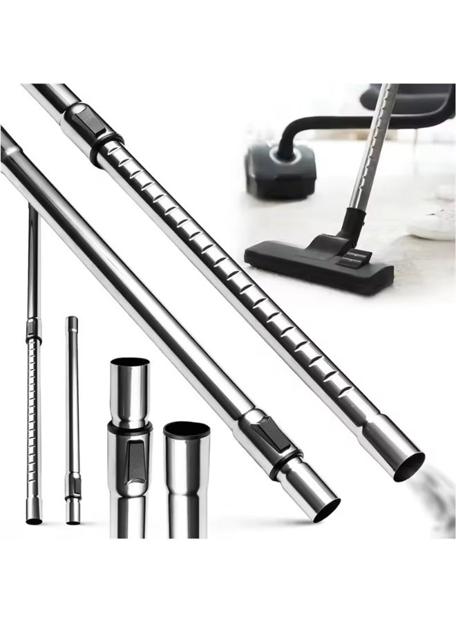 Steel broom handle compatible with global products, a replacement compatible with Bissell, extendable, 35mm and 33mm diameter, compatible with most brooms, glossy finish, high-quality steel. - Image 3