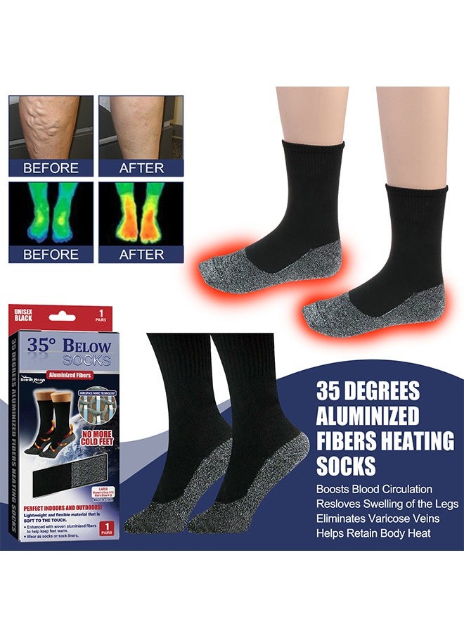 SOUTH MOON - Heated Socks, Self Heating Socks, Tourmaline Self-Heating Magnetic Socks, Massage Socks for Men and Women, Foot Warmer Socks, Great for Outdoor Mountaineering, Skiing, Fishing - Image 1
