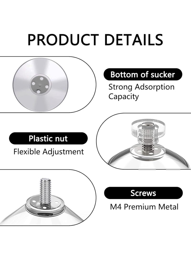 10 Pcs of Wall Hooks,Wall Screw Hanging,Nails,Nail Suction Cup Hooks,Super Sticky Suction Cup Holders,Can be Moved at Will  - Image 2